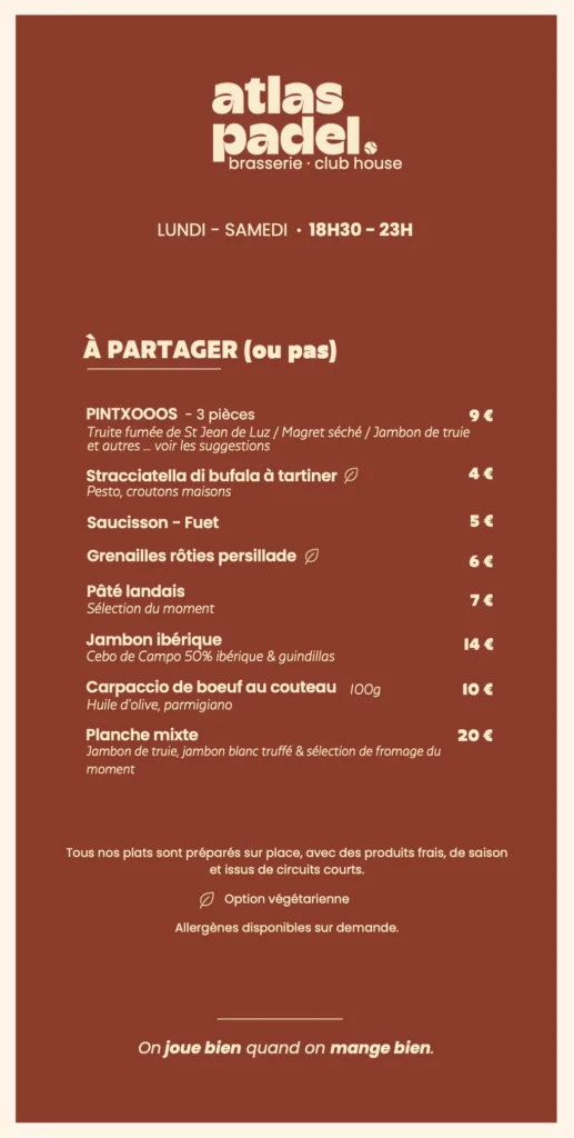 Bar et brasserie du club, Atlas Padel, bar & restaurant, Saint-Geours-de-Maremne, dans les Landes